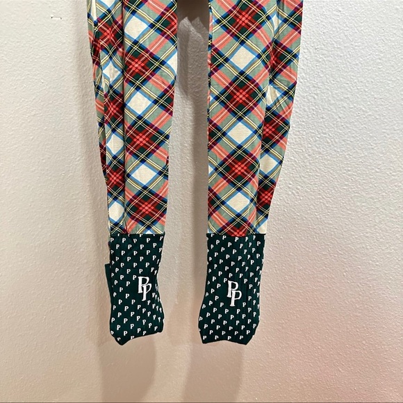 POSH PEANUT PP CHRISTMAS XMAS HOLIDAY PAJAMA FOOTIE MARQUI TARTAN 2T TODDLER - Picture 6 of 6